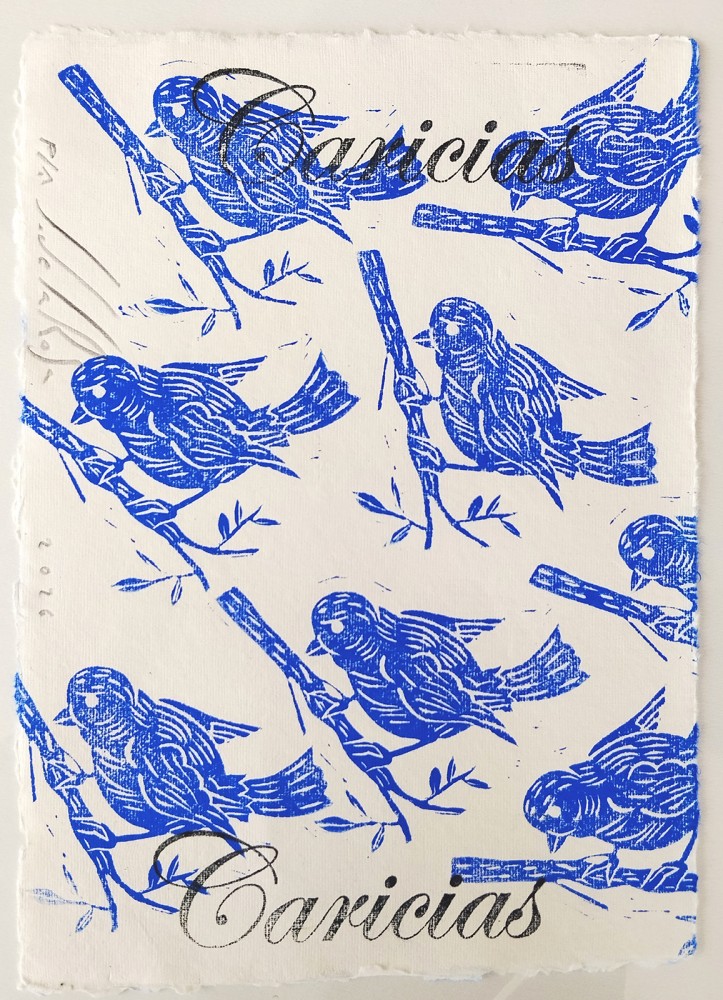 Estampación Caricias (Obra original)