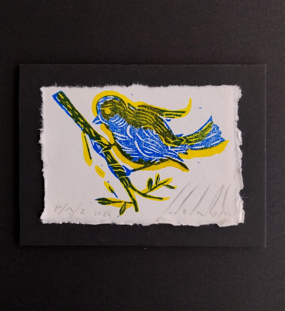 Pajarito. Estampación (Obra original)